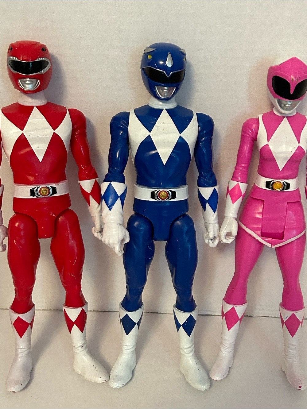 Power Ranger Trio Figures - Red, Blue, Pink Rangers - Picture 3 of 6